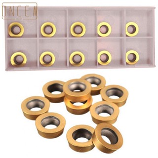 【ONCEMOREAGAIN】10pcs RPMT1003MO-TT LF602 Carbide Inserts Blades Cutting CNC Lathe Turning Tool