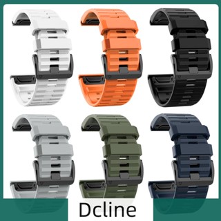 [Dcline.th] สายนาฬิกาข้อมือซิลิโคน แบบเปลี่ยน สําหรับ Garmin Fenix 6X 5X 3 D2 Tactix Bravo