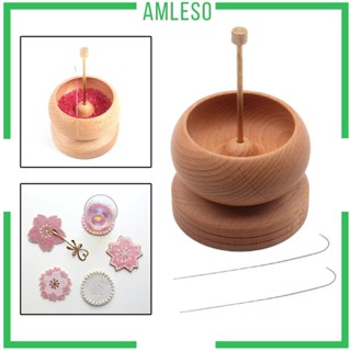 [Amleso] ชามเกลียว พร้อมลูกปัดไม้ สําหรับทําเครื่องประดับ สร้อยข้อมือ DIY
