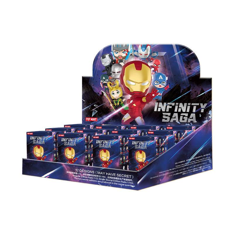 POPMART POPMART ตุ๊กตาฟิกเกอร์ Marvel Infinite Legend Series ของเล่น ของขวัญวันเกิด สําหรับเด็ก