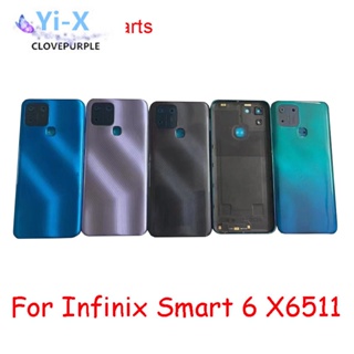  ใหม่ ฝาครอบแบตเตอรี่ด้านหลัง สําหรับ Infinix Smart 6 X6511