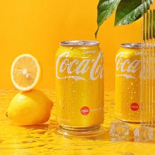 🍋โค้กเลมอน Coca Lemon สดชื่น เปรี้ยวซ่า จากฮ่องกง 330ml 香港进口柠檬可乐可乐