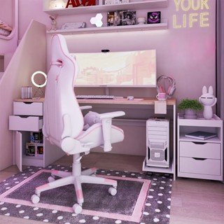 [กทม. 3-5 วัน ส่ง] Koncept furniture โต๊ะทำงาน KC-PLAY รุ่น GAMO สีขาว (180 x 75 x 75 ซม.)