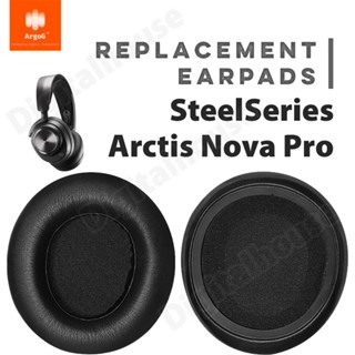 Argog แผ่นโฟมหูฟัง เมมโมรี่โฟมหนา ระบายอากาศ แบบเปลี่ยน สําหรับ SteelSeries Arctis Nova Pro