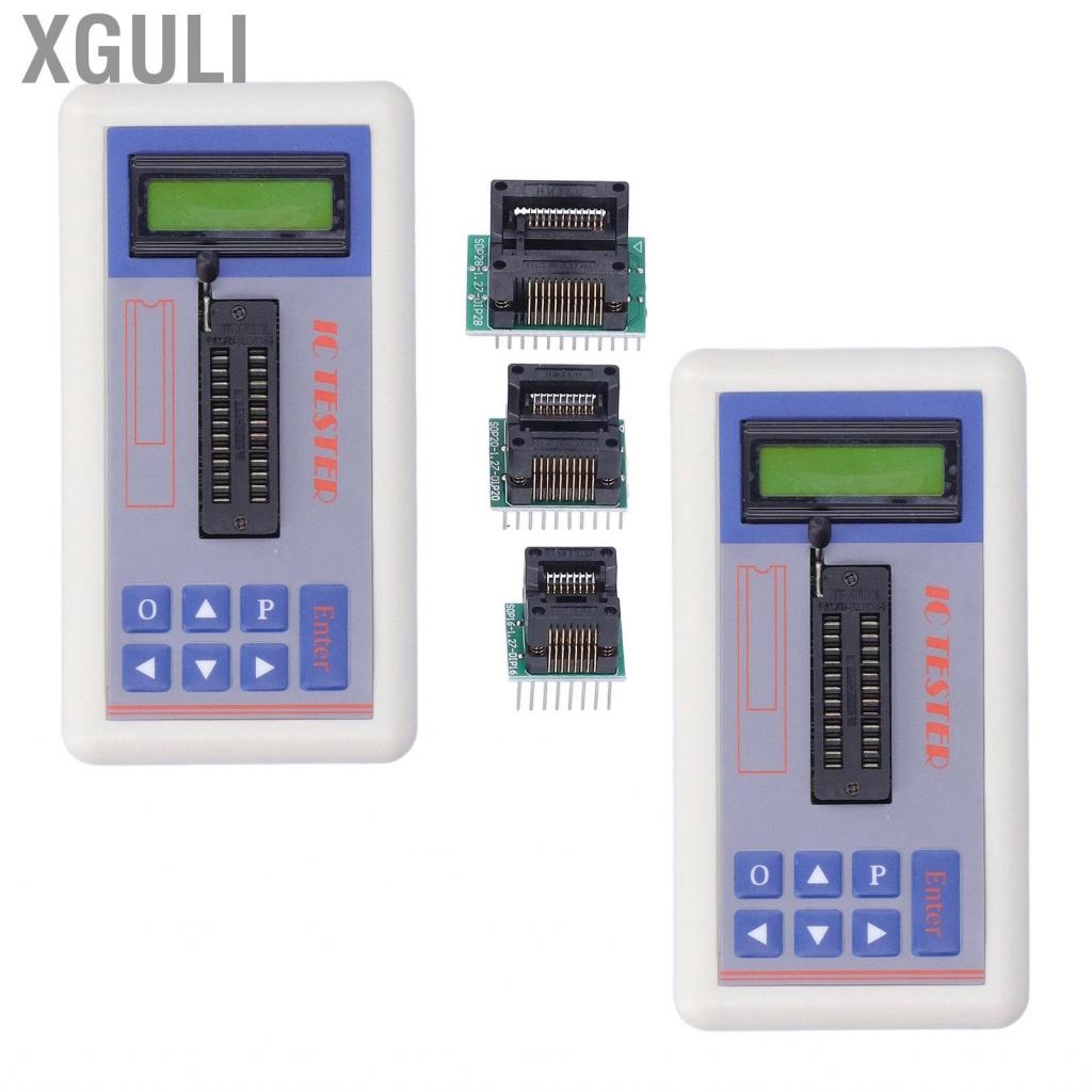 Xguli TSH‑06F Integrated Circuit Tester IC Transistor Meter 5V 3.3V AUTO Modes for Microelectronics Engineers LCD Display