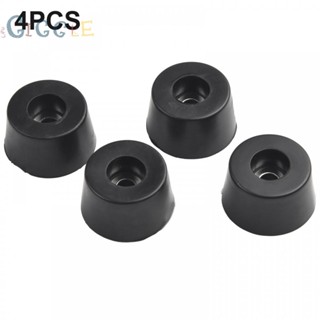 ⭐NEW ⭐4 Pcs Durable Rubber Furniture Feet 19mm Height 33mm Round Steel Washer