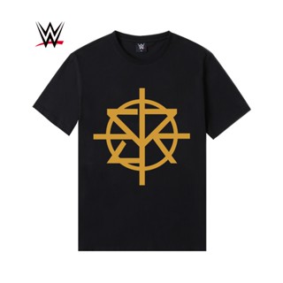 เสื้อยืดคอกลม แขนสั้น ผ้าฝ้ายแท้ พิมพ์ลายโลโก้ Wwe Seth Rollins แฟชั่นคู่รัก สไตล์อเมริกัน สําหรับผู้ชาย