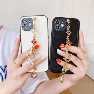 เคสไอโฟน 15 promax เคสโทรศัพท์มือถือ ซิลิโคน หนังแกะ พร้อมสายคล้องมือ สําหรับ iPhone 15 promax 15 pro 15 14 promax 14 14 pro 13 promax 12 11