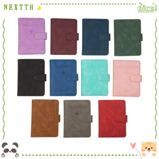 Nextth กระเป๋าใส่หนังสือเดินทาง หนัง PU อเนกประสงค์ แบบพกพา สําหรับผู้หญิง