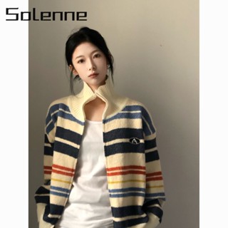 Solenne เสื้อคลุม เสื้อกันหนาว คลาสสิค ชิค นุ่มนวล วินเทจ WMY239001637Z230912