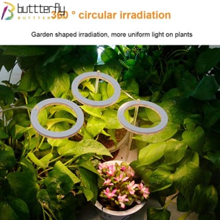 Buttterfly แหวนโคมไฟ LED หรี่แสงได้ สําหรับปลูกต้นไม้ในร่ม