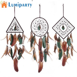 Lumiparty โมบายดักฝัน กระดิ่งลม ทรงเรขาคณิต สําหรับแขวนตกแต่งผนังบ้าน ห้องนอน