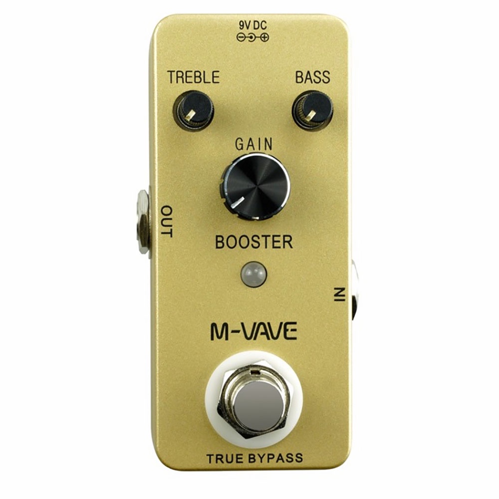 M-vave PURE BOOSTER เอฟเฟกต์กีตาร์เหยียบ True Bypass CUVAVE Analog Metal Shell กีตาร์อะไหล่และอุปกรณ