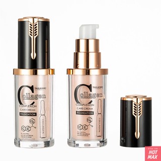 Collagen Essence Liquid Foundation บำรุงผิวและให้ความชุ่มชื้นน้ำหนักเบาปกปิดเต็มรูปแบบสำหรับความชุ่มชื้นยาวนาน Long Lasting Waterproof Hydrating Foundation สำหรับผิวแห้ง ,Beauty Frenzy