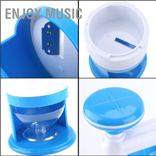 Enjoy Music แบบพกพา Hand Crank Manual Ice Crusher เครื่องโกนหนวดกรวยหิมะ Maker เครื่องใช้ในครัวเรือนครัวเครื่องมือ