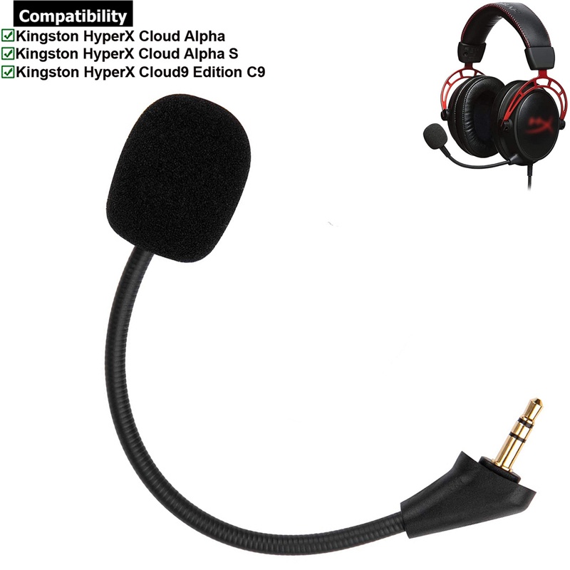 สายเคเบิลหูฟังไมโครโฟน 3.5 มม. แบบเปลี่ยน สําหรับ HyperX Cloud 1 2 II X Core Pro Alpha Flight Revolver Orbit S Cloudx Cloud9 C9