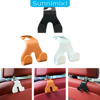 [Sunnimix1] ตะขอแขวนเสื้อผ้า สําหรับติดเบาะหลังรถยนต์