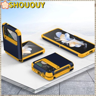 Shououy เคสโทรศัพท์มือถือ PC TPU กันกระแทก สําหรับ Galaxy Phone Cover Z Flip 3 4 5