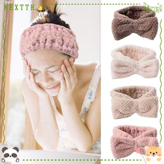 Nextth ที่คาดผม สปา ที่คาดผม นุ่ม อาบน้ํา ผลิตภัณฑ์ดูแลผิว สําหรับผู้หญิง เด็กผู้หญิง เลือน ผ้าขนหนู ที่คาดผม
