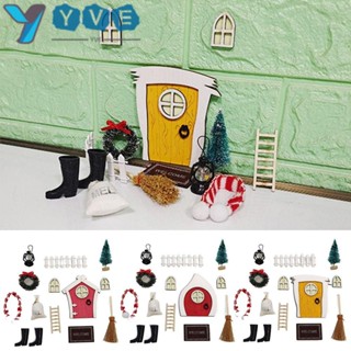 Yve เฟอร์นิเจอร์ กรอบไม้ 1/12 DIY สําหรับบ้านตุ๊กตา