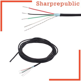 [Sharprepublic] สายเคเบิลปิ๊กอัพ 4 ตัวนํา 24 AWG DIY สําหรับกีตาร์