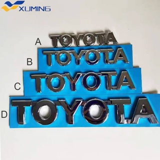 สติกเกอร์ตราสัญลักษณ์ ABS ลายตัวอักษร TOYOTA แบบเปลี่ยน สําหรับตกแต่งรถยนต์ TOYOTA 1 ชิ้น