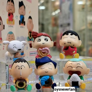 ชุดฟิกเกอร์ Kawaii Shin-chan and Friends Delicacies ขนาด 5 ซม. สําหรับงานปาร์ตี้