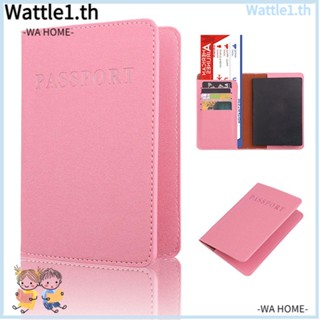 Wttle กระเป๋าหนัง PU กันน้ํา สําหรับใส่หนังสือเดินทาง หนังสือเดินทาง