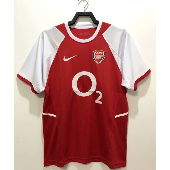 เสื้อกีฬาแขนสั้น ลายทีมชาติฟุตบอล Arsenal 2002-03 คุณภาพสูง