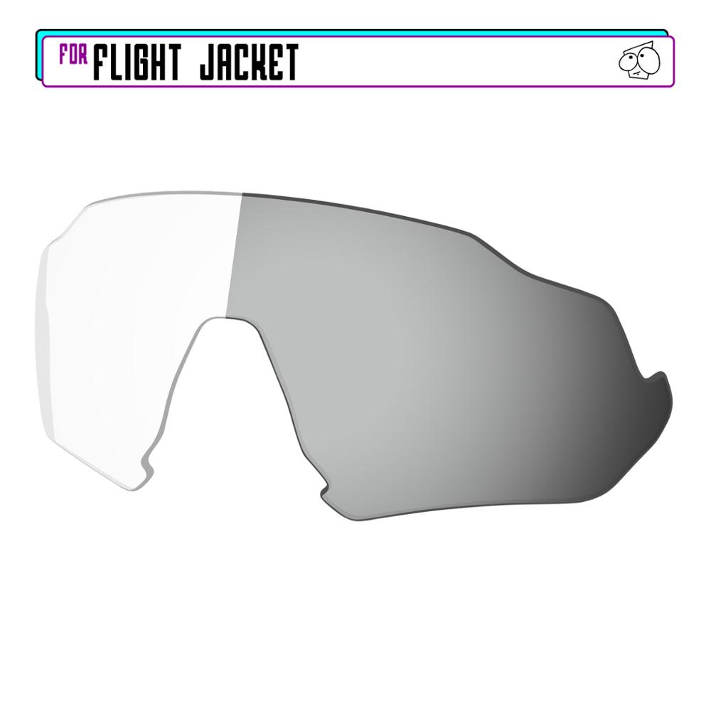 เลนส์โพลาไรซ์ 100% แบบเปลี่ยน หลายสี แว่นกันแดด A Polarized  Lenses for - Oakley Flight Jacket Sunglasses - Eclipse Phot