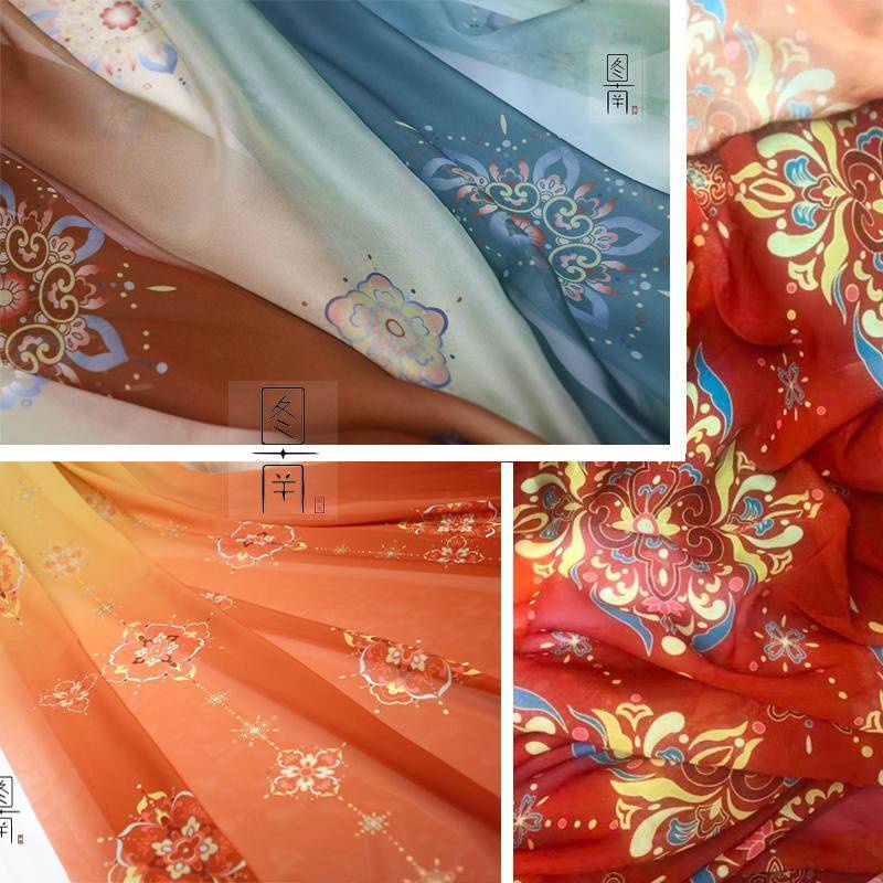 กระโปรงผ้า พิมพ์ลายดอกไม้ ขนาด 150 * 50 ซม. สไตล์โบราณ DIY จํานวน 1 ชิ้น