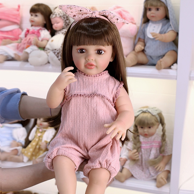 Reborn Doll Full Enamel 55cm Imitation Baby Doll Girl Doll