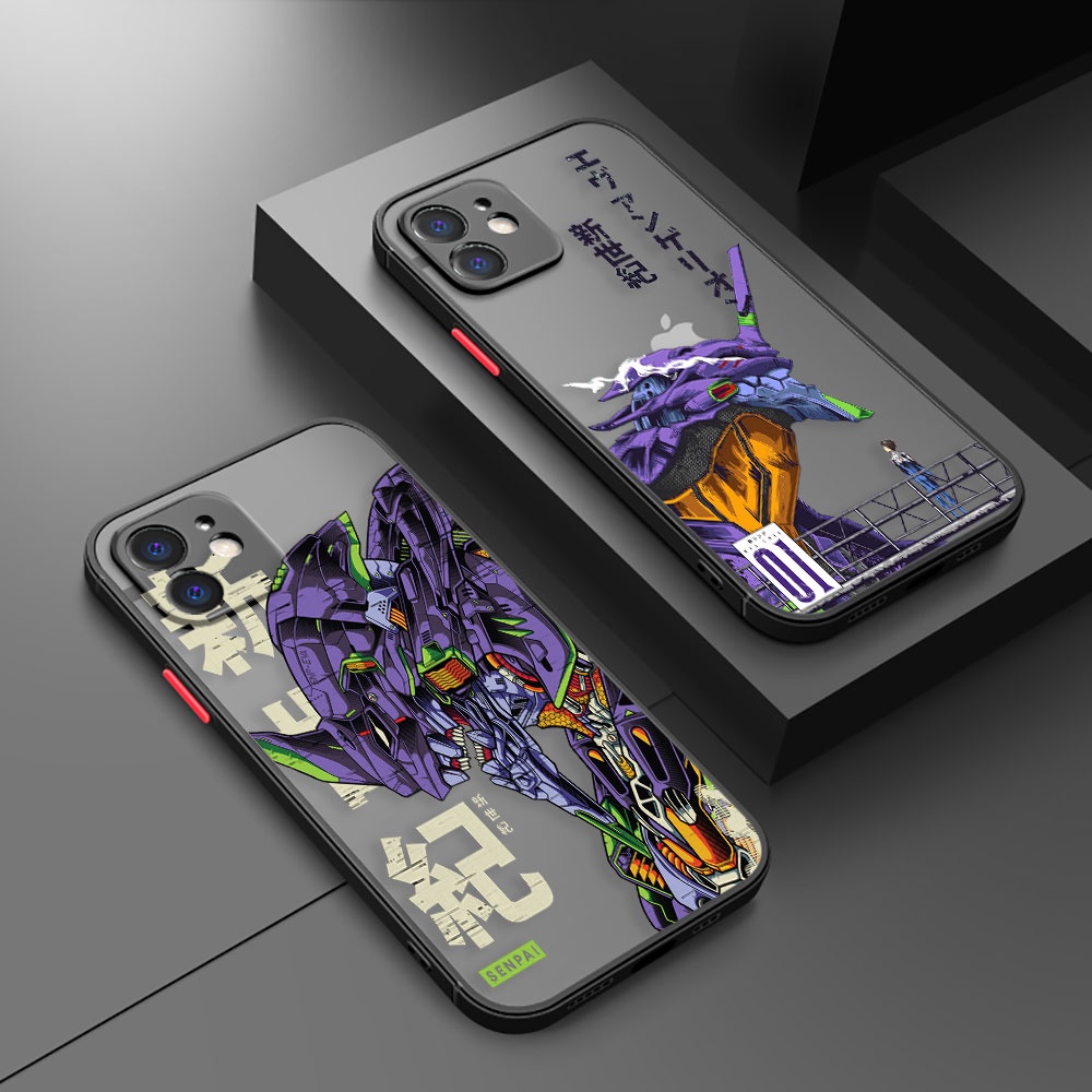 เคสโทรศัพท์มือถือนีออน ลาย Evangelion สําหรับ Apple iPhone 15 14 13 12 11 XS X Pro Max Mini XR 6 6s 7 8 SE 2020 2022 Plus