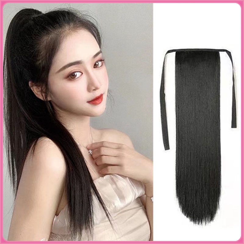 หางม้าตรง ห้ามพลาด หางม้าผูกตรง 45-55-65 ซม.ไหมนุ่ม สวย ดูเป็นธรรมชาติสุดๆ ไม่หนัก สินค้าพร้อมส่ง ส่งในไทย
