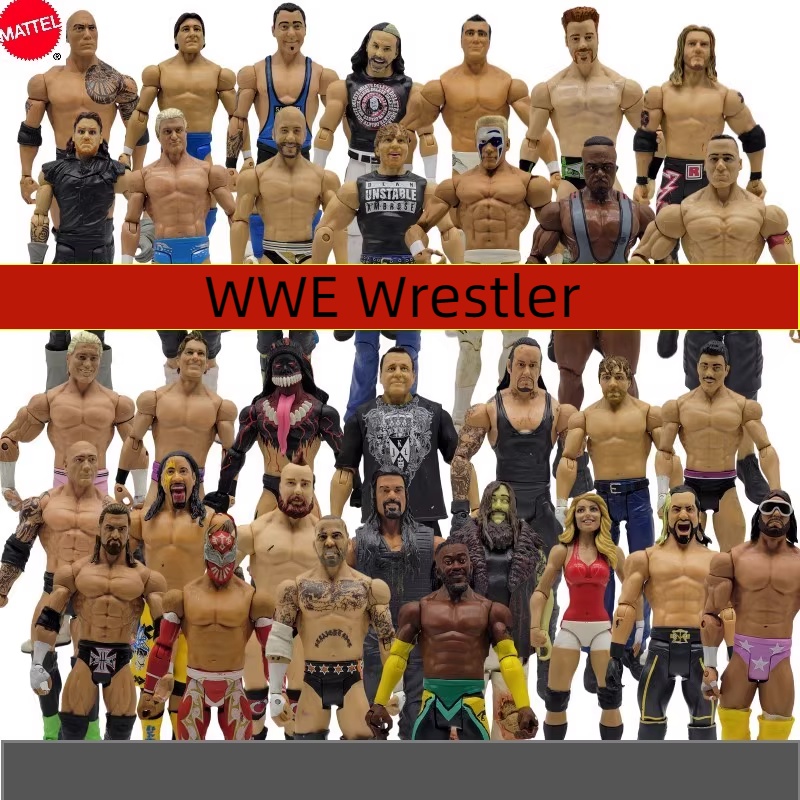 ของแท้ ฟิกเกอร์โมเดลนักมวยปล้ํา WWE Wrestler