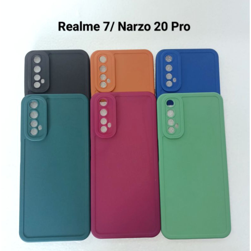 Case Realme 7/ Narzo 20 Pro -Softcase Pro Camera Silicone Macaroni ล ่ าสุด