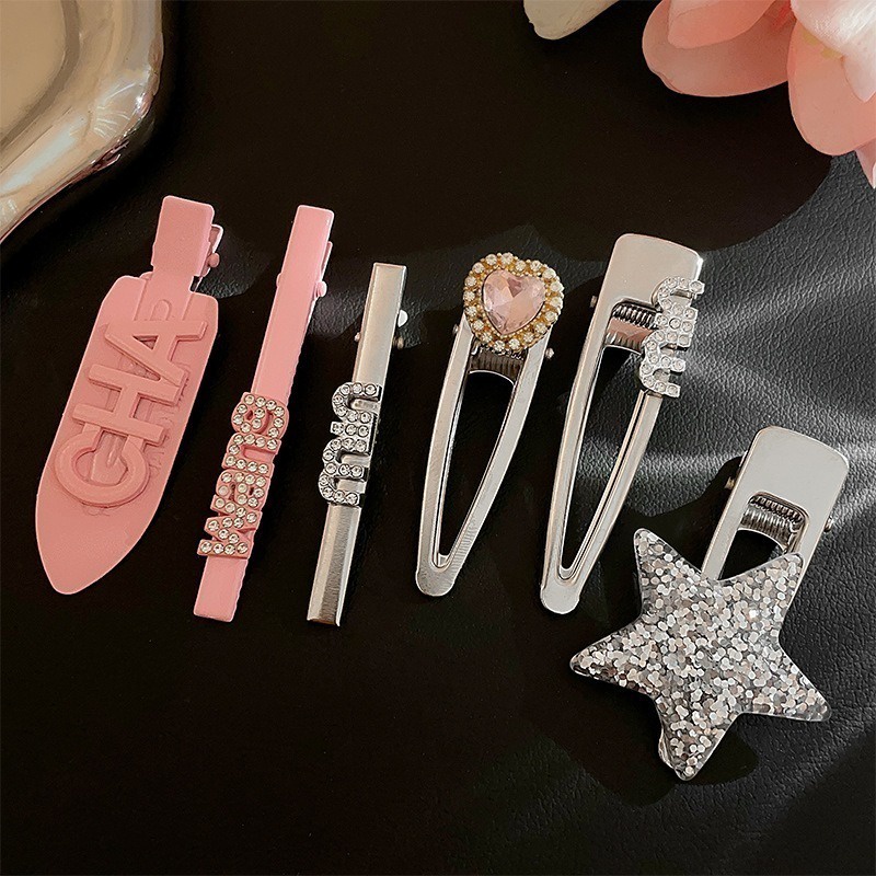 แฟชั่นเกาหลี 10 ชิ้น กิ๊บติดผม ผู้หญิง ใหม่ Y2k นาที อารมณ์สวยงาม พลอยเทียม ดาว โลหะ กิ๊บหน้าม้า ด้านข้าง เครื่องประดับผม - รูปที่ 7