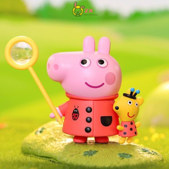 Popmart ของเล่นกล่องสุ่ม Mart Peppa Pig Journey to the West Series น่ารัก