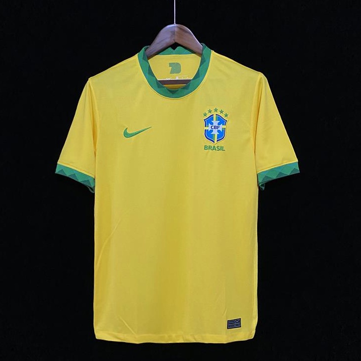 เสื้อยืด ลายทีมชาติบราซิล Amarelo 2021/2022 สําหรับผู้ชาย ไซซ์ S-XXL