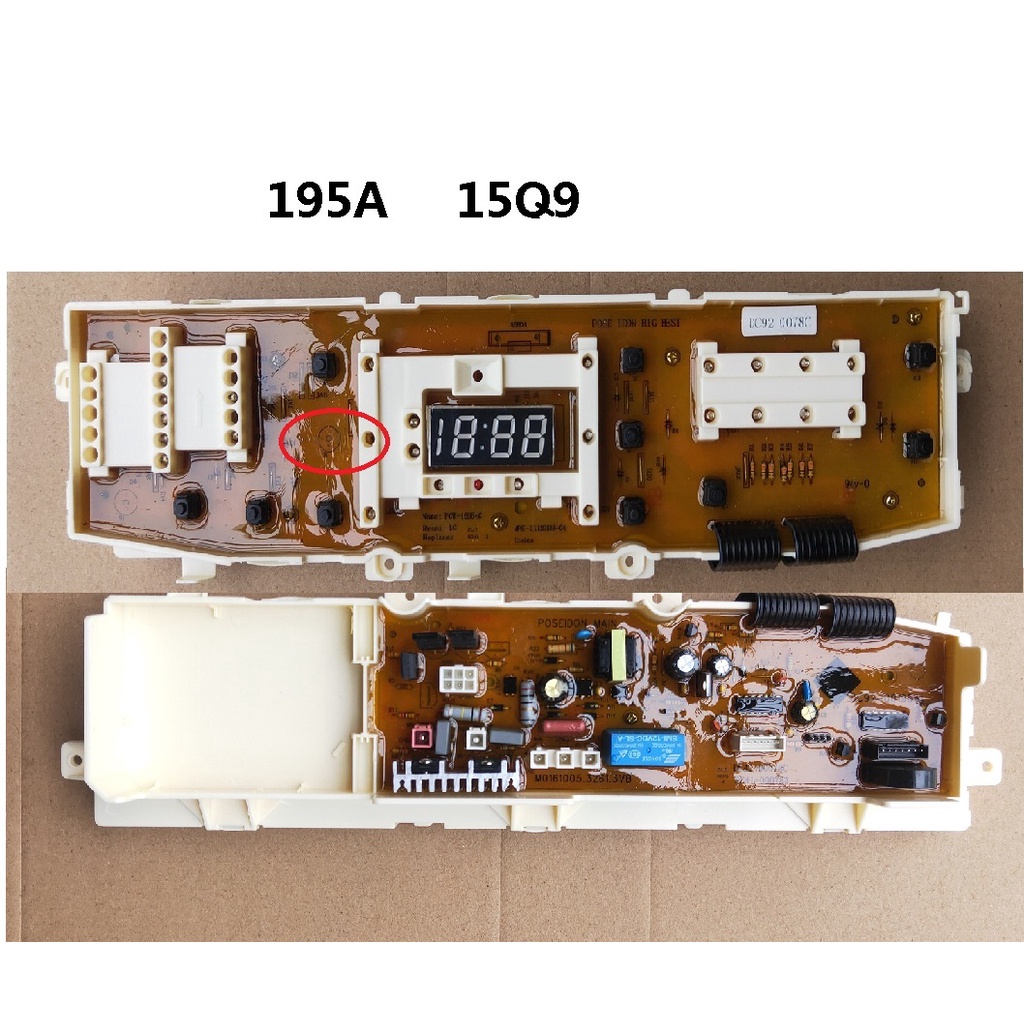 Spare parts for 10 button washboard for Samsung Wa12P9, WA13P9, WA14P9 DC92-00195A