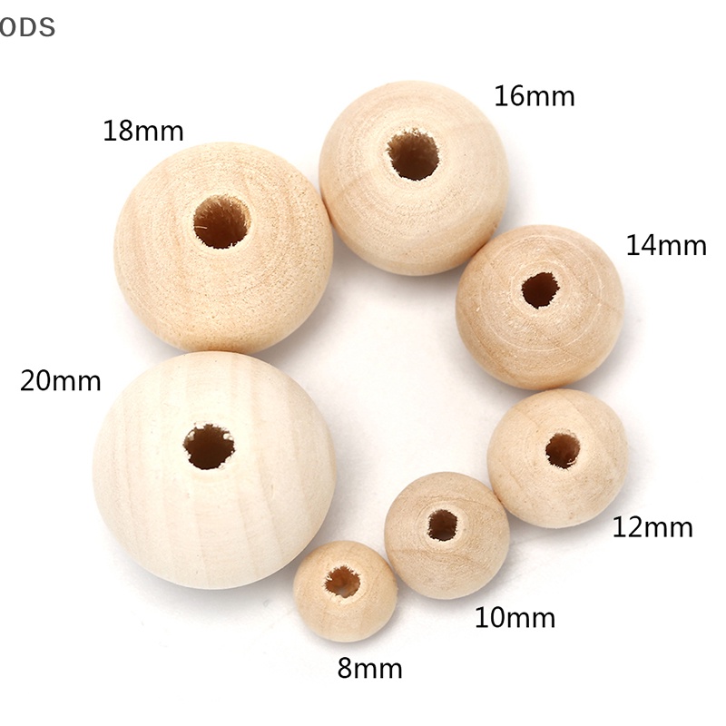 ODS รอบไม้ Spacer ลูกปัดธรรมชาติ Uned ลูกปัด DIY Craft เครื่องประดับ OD