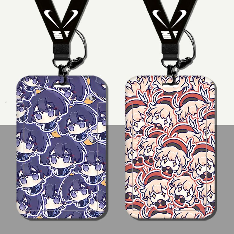 รุ่น Q Genshin Impact Ins รุ่น DIY Student ID Card Holder Personal ID Card Case Bank Card Work ID Ca