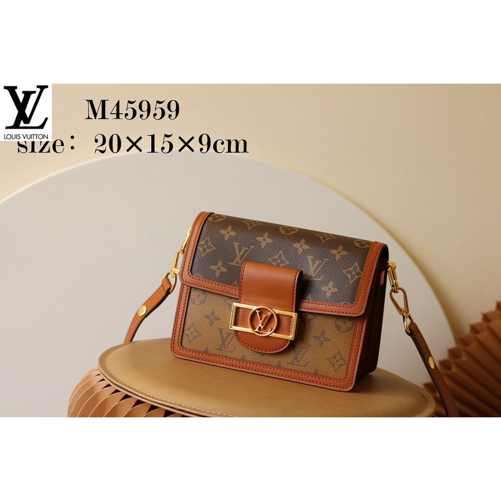 หลุยส์วิตตอง Louis Vuitton กระเป๋าถือ lv 0 💰 nicolas ghesquière เปิดตัว m44580 / m45959 กระเป๋าสะพาย mini dauphine hanb