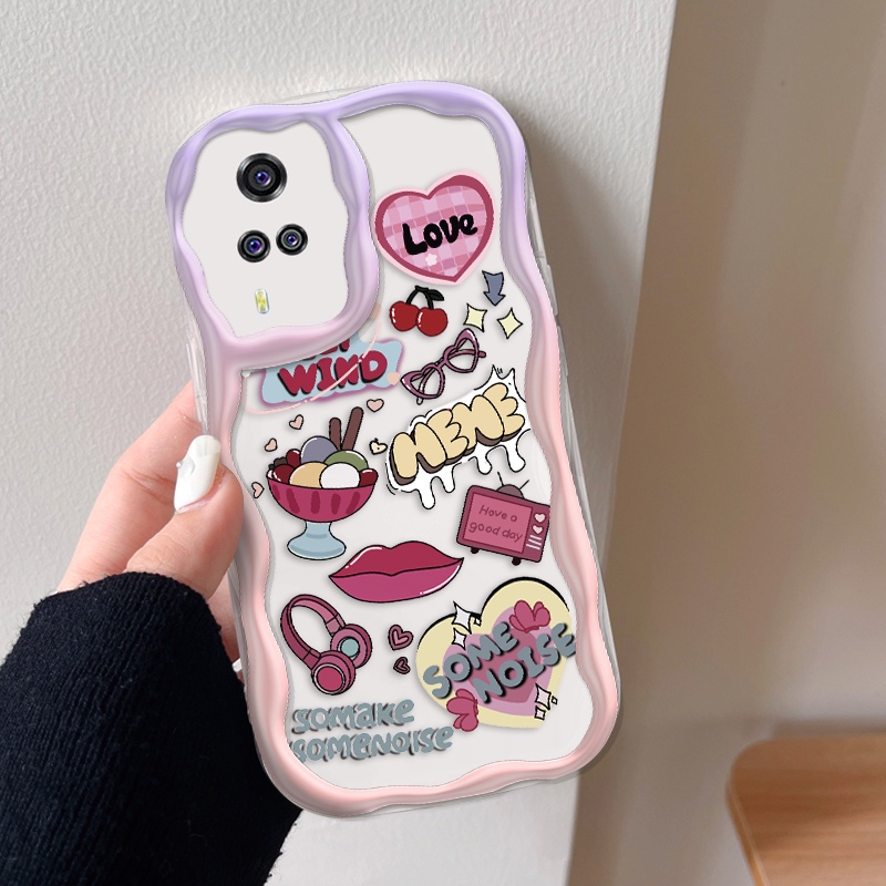 MERAH LAYAR กรณี hp สําหรับ Vivo Y51 2020 Y31 2021 Y75 5G Y33s T1 Y55 Y51A 2021 Y33 Y53S 4G Y55s 202