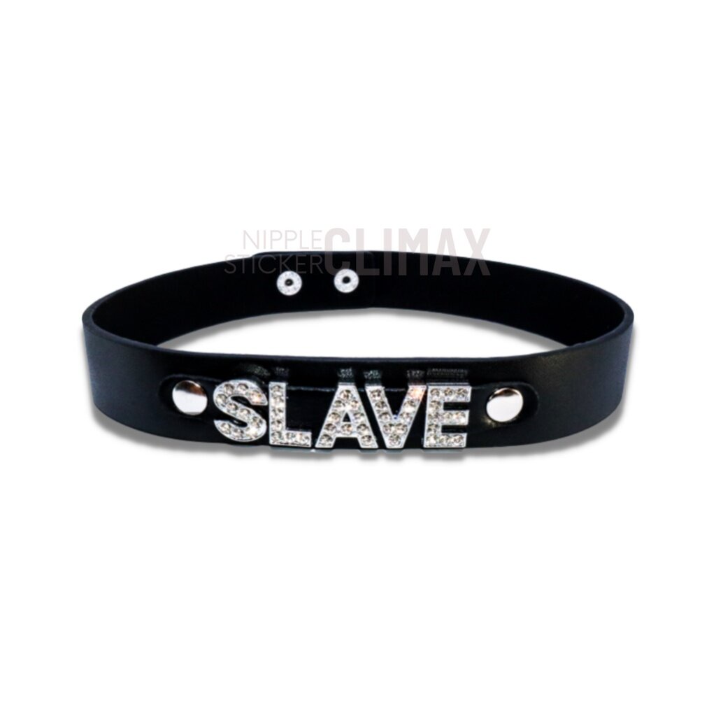 โชคเกอร์ Choker SEXY SLAVE สร้อยคอ โชคเกอร์หนังเทียม ปลอกคอเซ็กซี่ ปลอกคอ ชุดชั้นใน ชุดนอนไม่ได้นอน