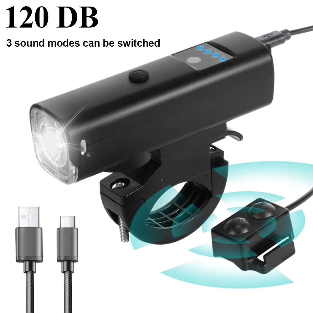 ไฟหน้าจักรยาน 1000 Lumens พร้อมแตร ไฮไลท์ กันน้ํา พร้อมเซนเซอร์อัจฉริยะ อุปกรณ์เสริม สําหรับขี่จักรยานเสือภูเขากลางคืน