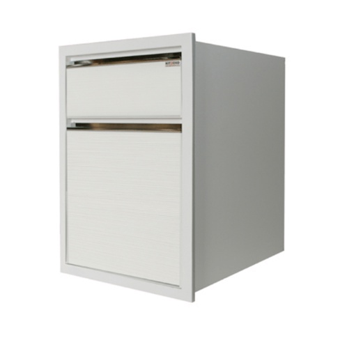 KITZCHO ตู้ลิ้นชัก2ลิ้นชัก ZER-D-S2-6040X-WH สีขาว