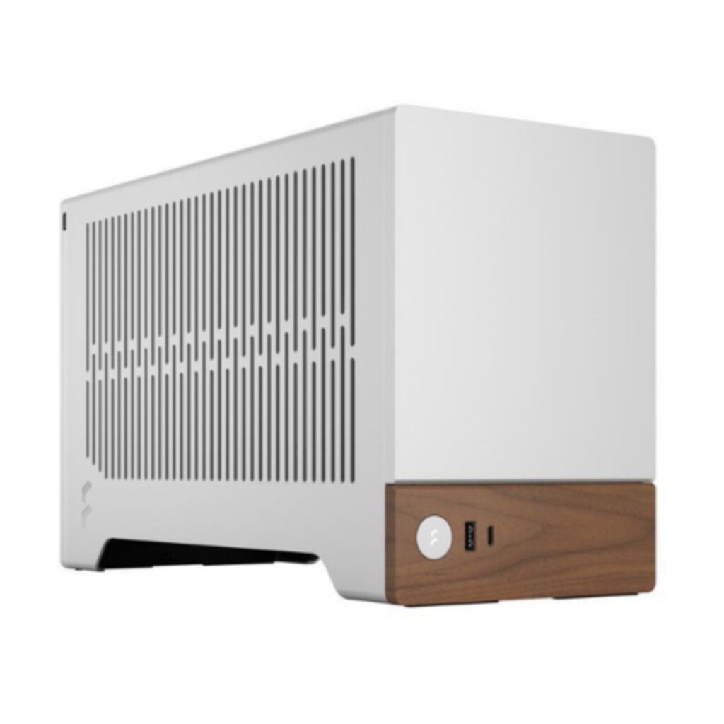 Fractal Design Terra Silver Mini-ITX Small Form Factor PC Case with PCIe 4.0 Riser (FD-C-TER1N-02)