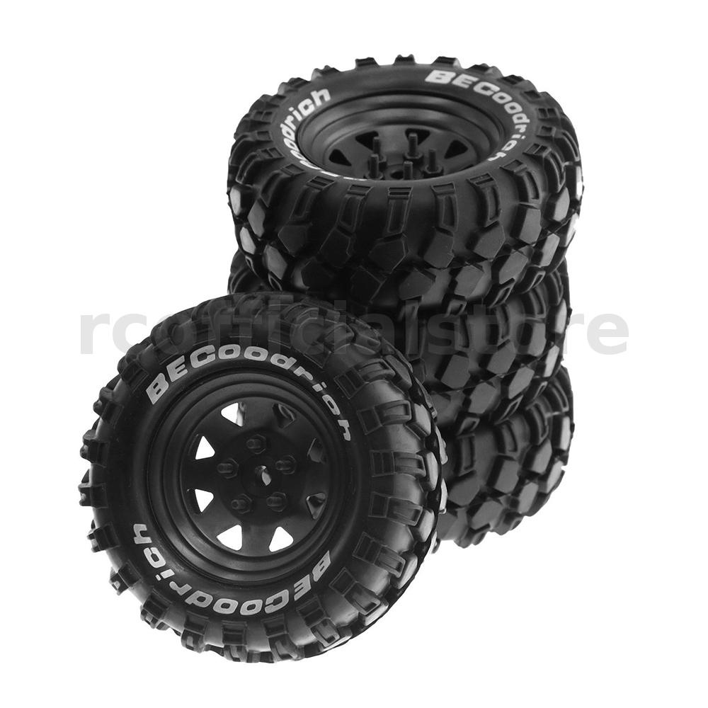 ล้อยางจําลอง FR4 TRX4 NT4 เส้นผ่าศูนย์กลาง 93 มม. 1.9 นิ้ว SCX10 W136