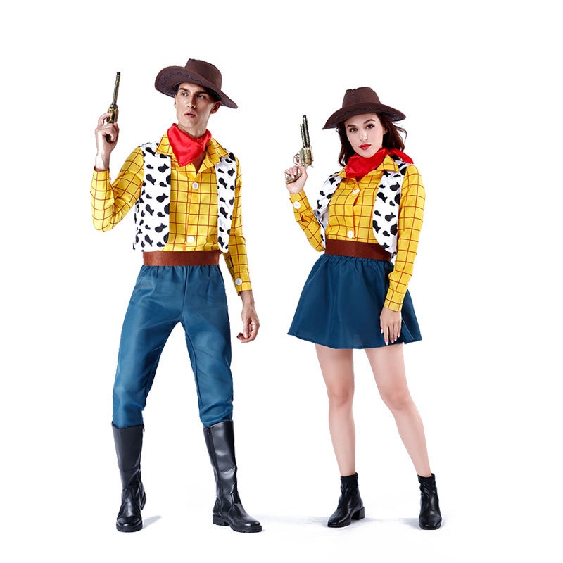 ชุดฮาโลวีน Toy Story Woody Woody Jessie Stage เครื่องแต่งกายเครื่องแต่งกายประสิทธิภาพ